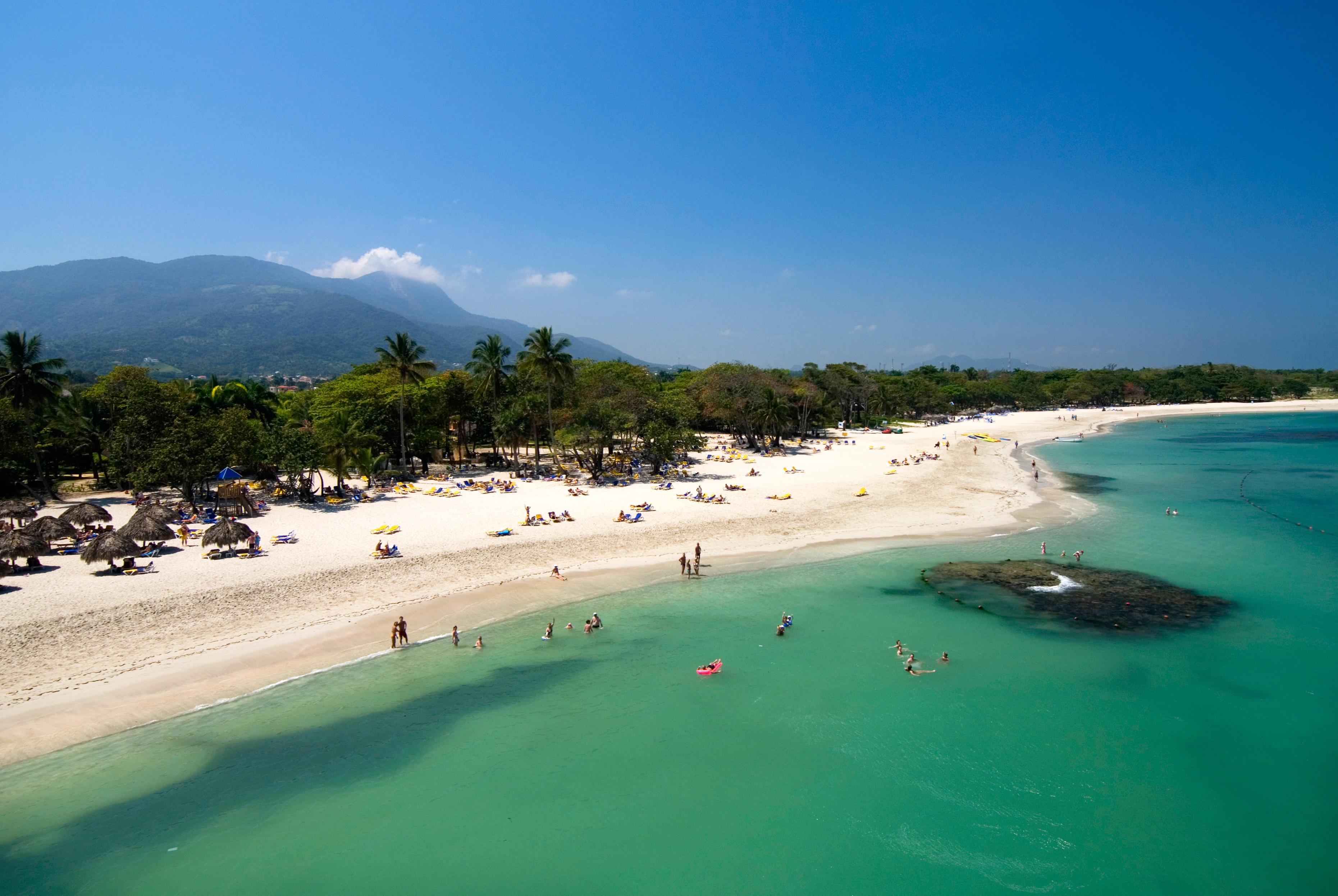 Beach in front of the Iberostar / Coral Marien Hotels, Puerto Plata.